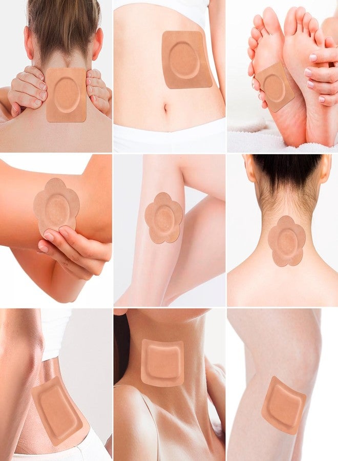 RAJOSEE 70 Pcs Castor Oil Patch, Cotton Caster Oil Pack Wrap for Waist Back Neck Arm, Self-Adhesive for Convenient Use - Image 5