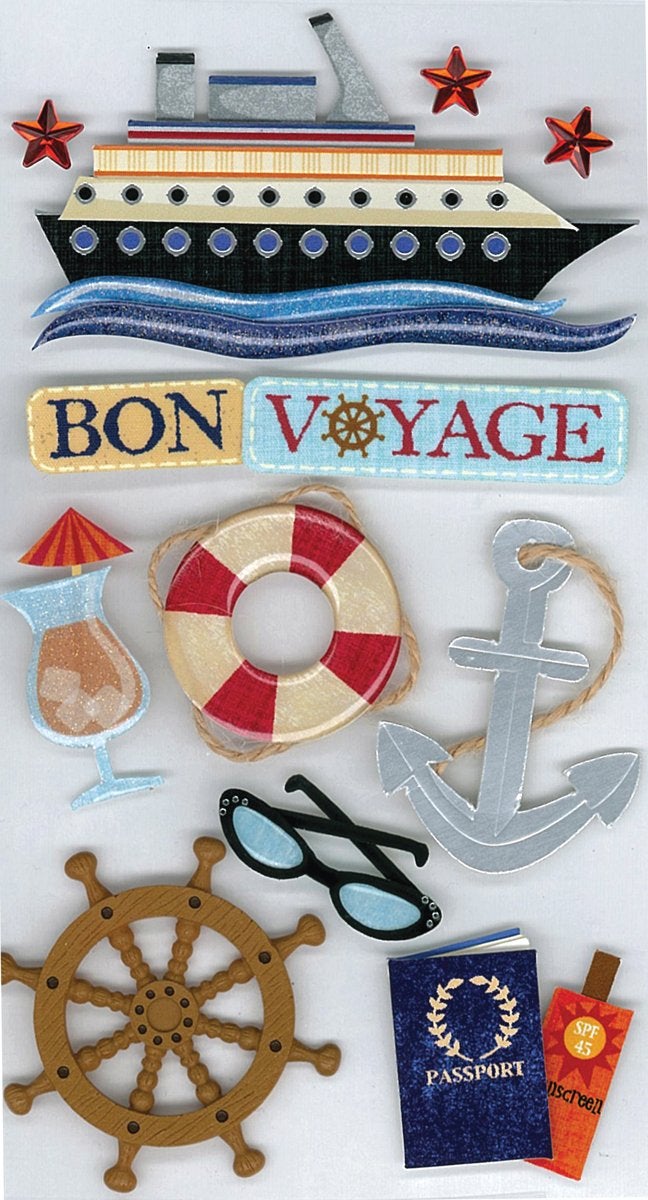 EK Success jolees Boutique Bon Voyage 50-50085 - Image 1