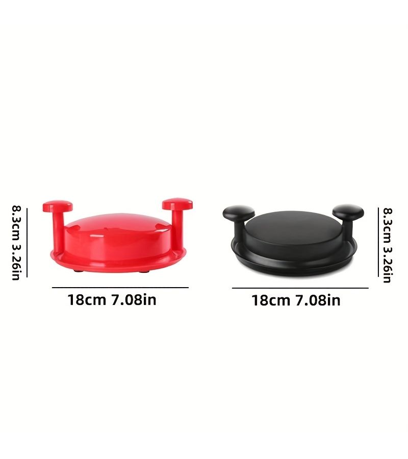 2pcs Manual Meat Grinder Black Transparent Cover And Base Labor Saving Plastic Chicken Breast Crusher For Camping BBQ Home Kitchen Outdoor Cooking And Pet Food Preparation - Image 3