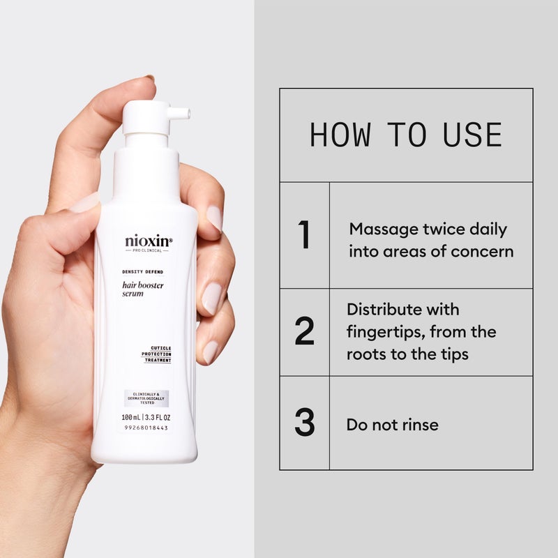 Nioxin Hair Booster Serum | Advanced Leave-In Hair Treatment| Strengthens and Conditions | 3.4 Fl oz. - Image 4