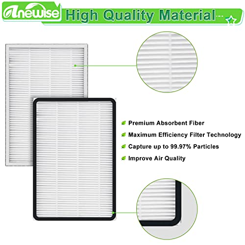 Anewise 3 Packs 86889 HEPA Media Filter Replacement for Kenmore EF-1, 86889, 20-86889, 40324, 53295 Canister and Upright Vacuum Cleaner, for Panasonic Part MC-V199H - Image 4