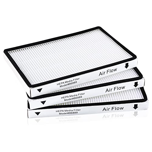 Anewise 3 Packs 86889 HEPA Media Filter Replacement for Kenmore EF-1, 86889, 20-86889, 40324, 53295 Canister and Upright Vacuum Cleaner, for Panasonic Part MC-V199H - Image 1