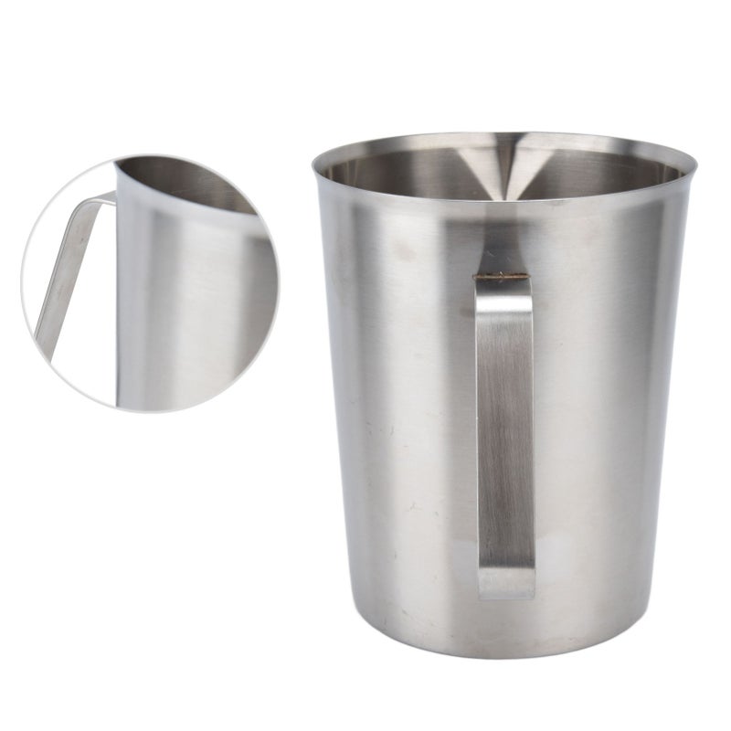 Measuring Cup 304 Stainless Steel CorrosionResistant Coffee Milk Frothing Cup with Scale for Home Coffee Shop(1500ML ) - Image 5