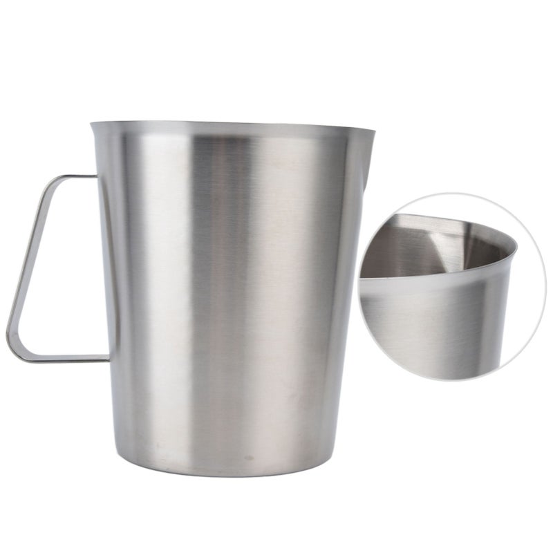 Measuring Cup 304 Stainless Steel CorrosionResistant Coffee Milk Frothing Cup with Scale for Home Coffee Shop(1500ML ) - Image 2