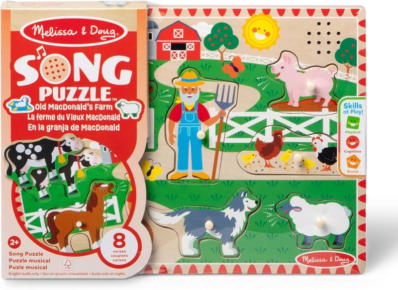 Melissa & Doug Old MacDonald's Farm Sound Puzzle - Image 3