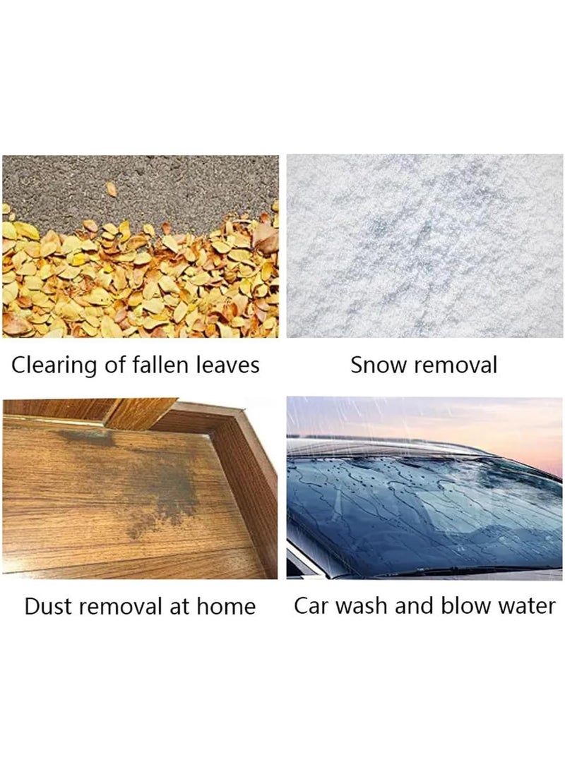 Meetion نفاخ أوراق كهربائي بدون سلك لتنظيف الفناء، نفاخ هواء محمول باليد مع بطارية وشاحن للتخييم والحديقة والكمبيوتر والفناء والعشب (48 فولت، 3 دبابيس) - Image 4