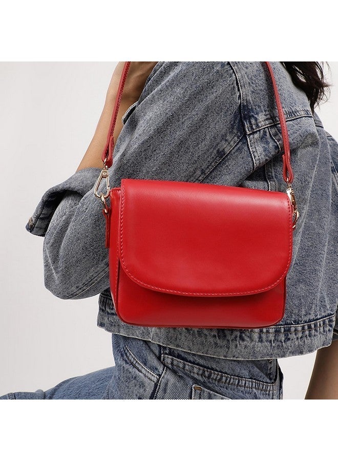 Fastrack Women and Girls Solid Casual Shoulder Bag , | Detachable Sling Straps with Button Closure, Red - Image 2