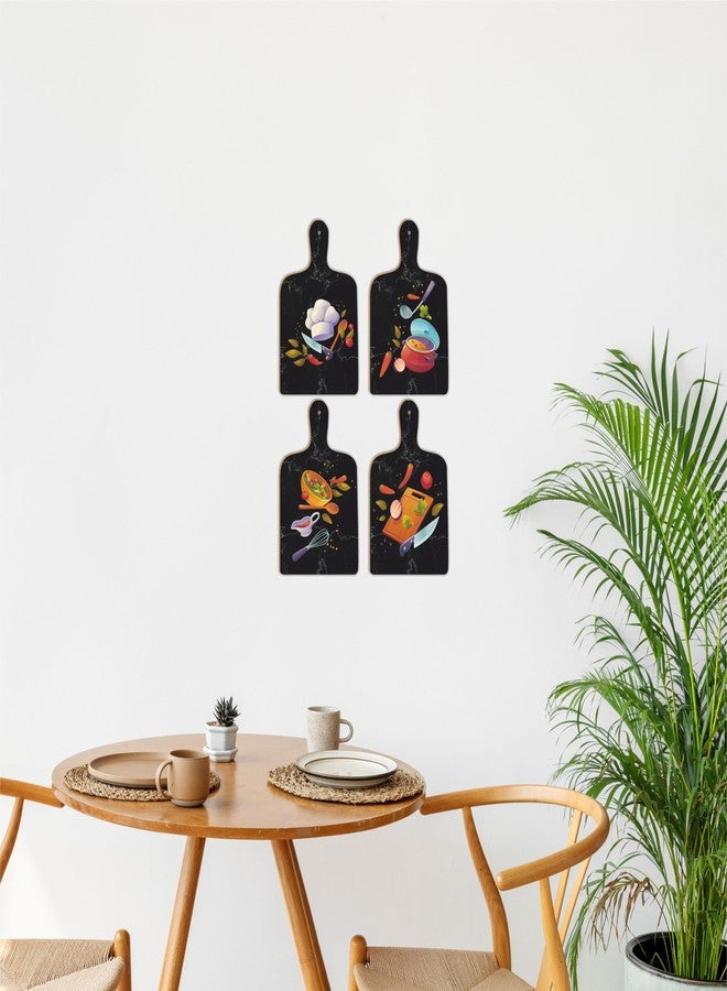 ATTRACTSO Delicious Food Printed on Wooden Wall Hanging for Kitchen Wall Decor (4pcs) (8.5inchX5inch)_ut3 - Image 4