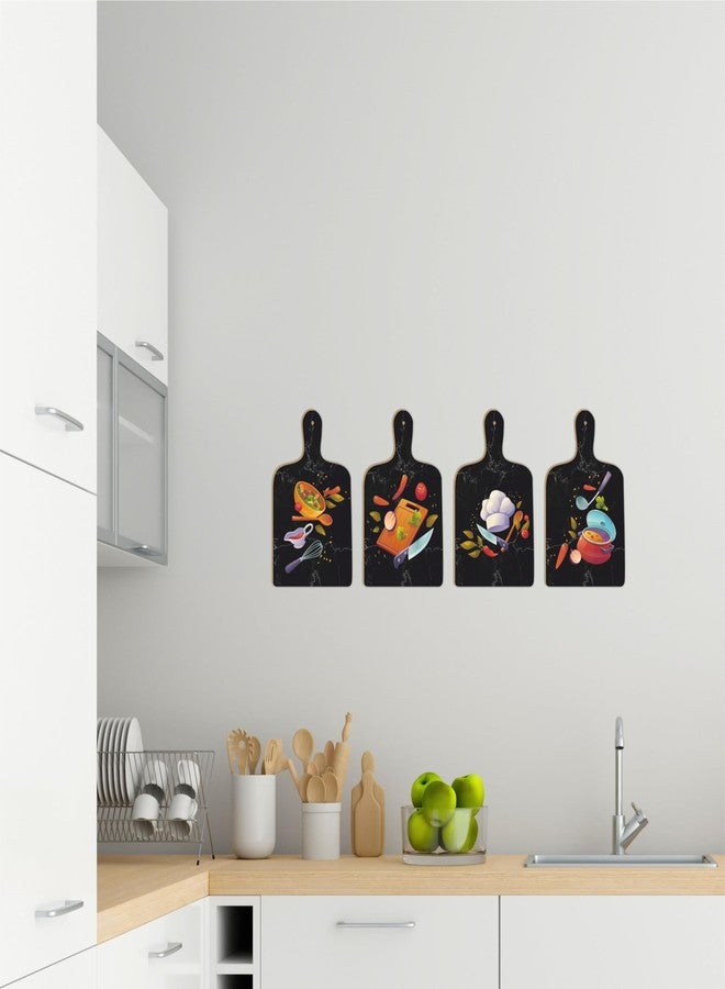 ATTRACTSO Delicious Food Printed on Wooden Wall Hanging for Kitchen Wall Decor (4pcs) (8.5inchX5inch)_ut3 - Image 2