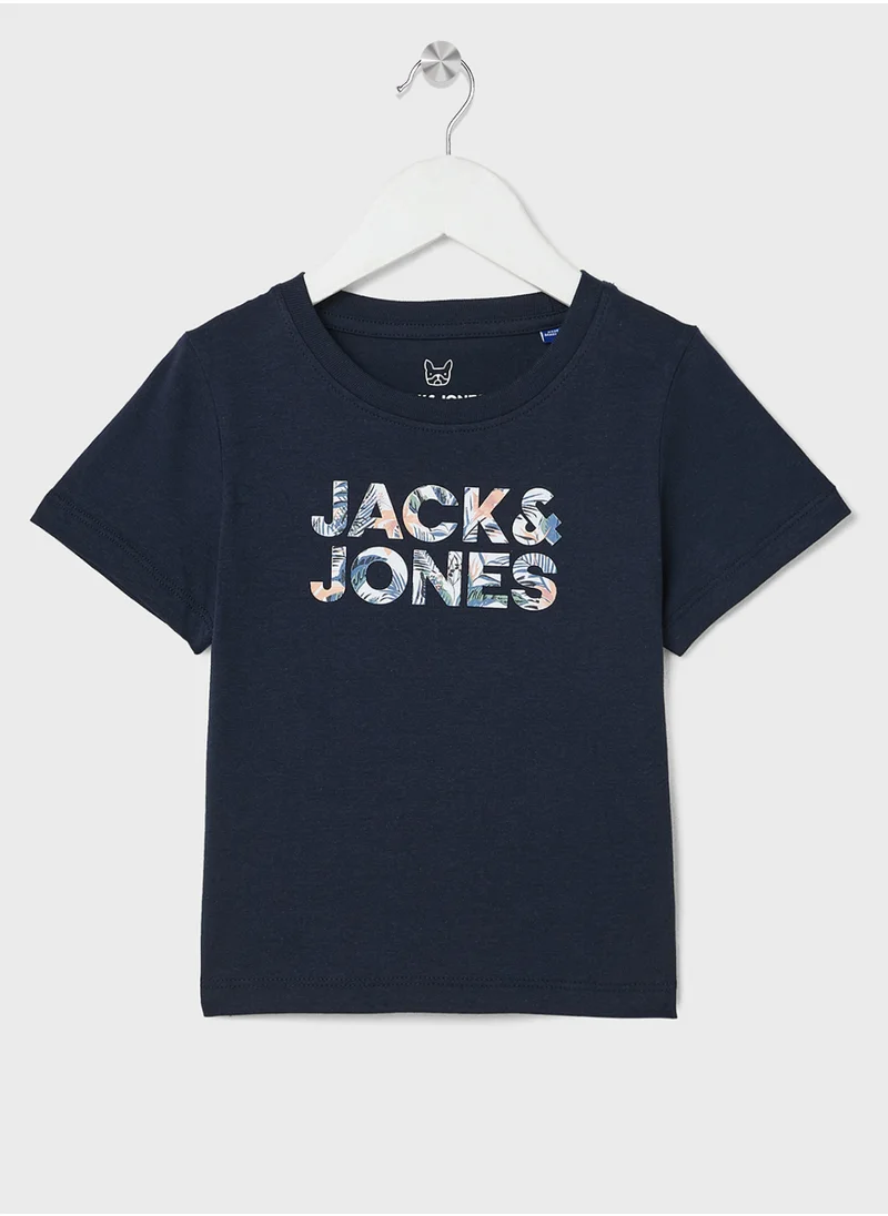 Jack & Jones Junior Kids Logo Crew Neck T-Shirts