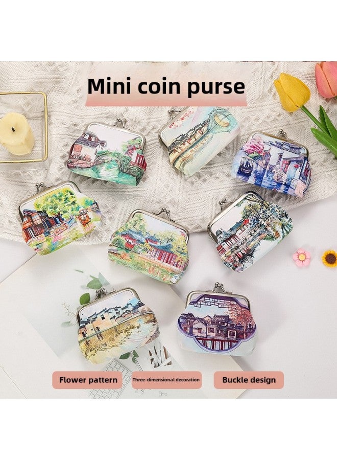 محفظة نسائية للعملات المعدنية بإبزيم حافظة مفاتيح للفتيات حقيبة عملات معدنية للأطفال حقيبة تخزين هدية ذات مناظر طبيعية خلابة حصريًا - اللون: 3004-4 Lightning Unicorn - Image 3