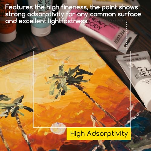 MEEDEN Titanium White Acrylic Paint: Pack of 2 Heavy Body Acrylic Paints (100ml/3.38oz x 2 Tubes) - Image 4