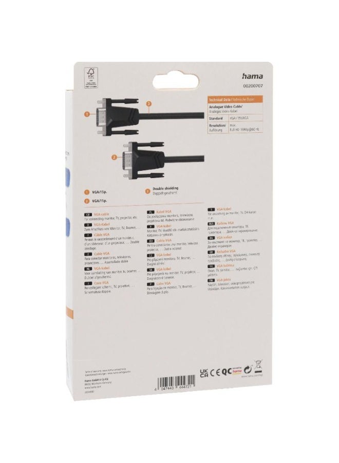Hama VGA to VGA Video Cable 1.50 m ( 4.92 ft ) - Image 3