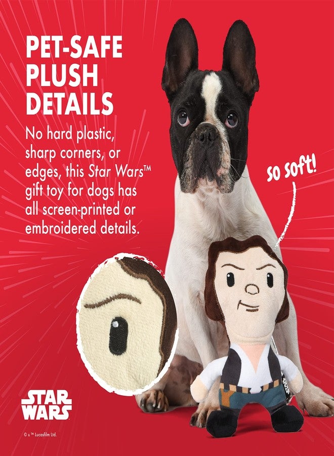 STAR WARS 9" Han Solo Plush Squeaker Toy | 9” Han Solo Plush Squeaker Pet Toy | STAR WARS Toy for Dogs Han Solo Stuffed Animal 6 inch | Dog Chew Toy 9 Inch,FF19166 - Image 4