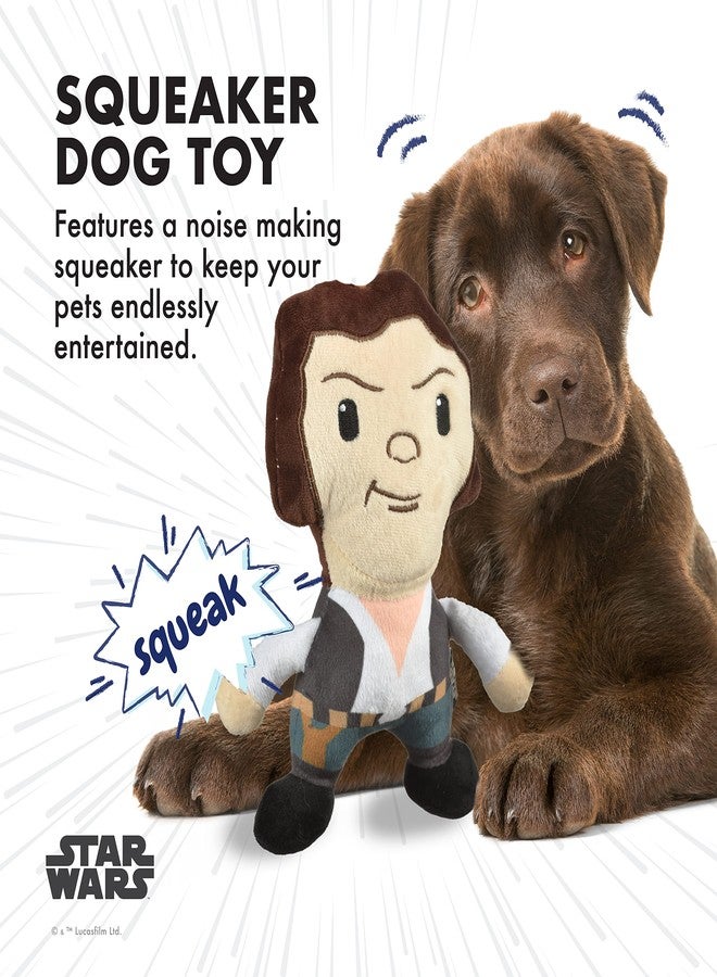 STAR WARS 9" Han Solo Plush Squeaker Toy | 9” Han Solo Plush Squeaker Pet Toy | STAR WARS Toy for Dogs Han Solo Stuffed Animal 6 inch | Dog Chew Toy 9 Inch,FF19166 - Image 3