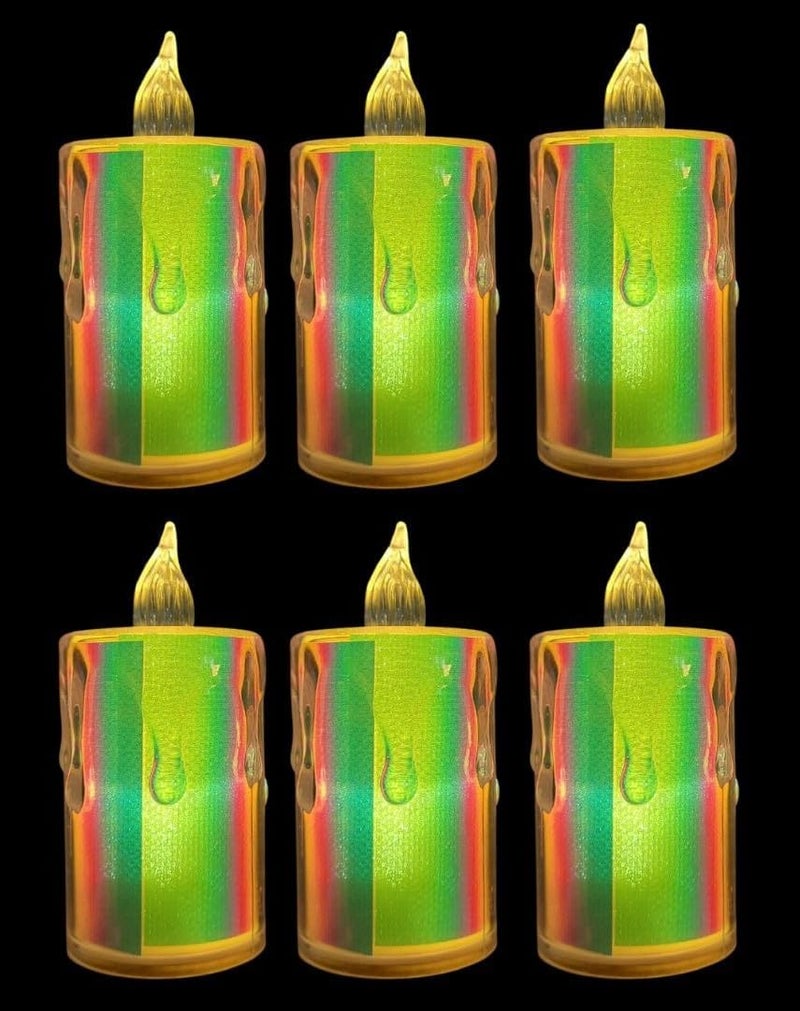 DREWIT STAR Multicolour Smokeless Candles Diva Set of 6 - Image 1