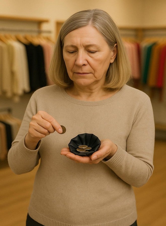 Marshal Leather Squeeze Coin Pouch Coin Purse by Marshal - Image 4