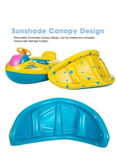 Generic Baby Swimming Float, Baby Pool Float with Canopy, Inflatable Infant Pool Swimming Boat with Sunshade, Babies Swimming Float, Baby Pool Toy  - Image 4