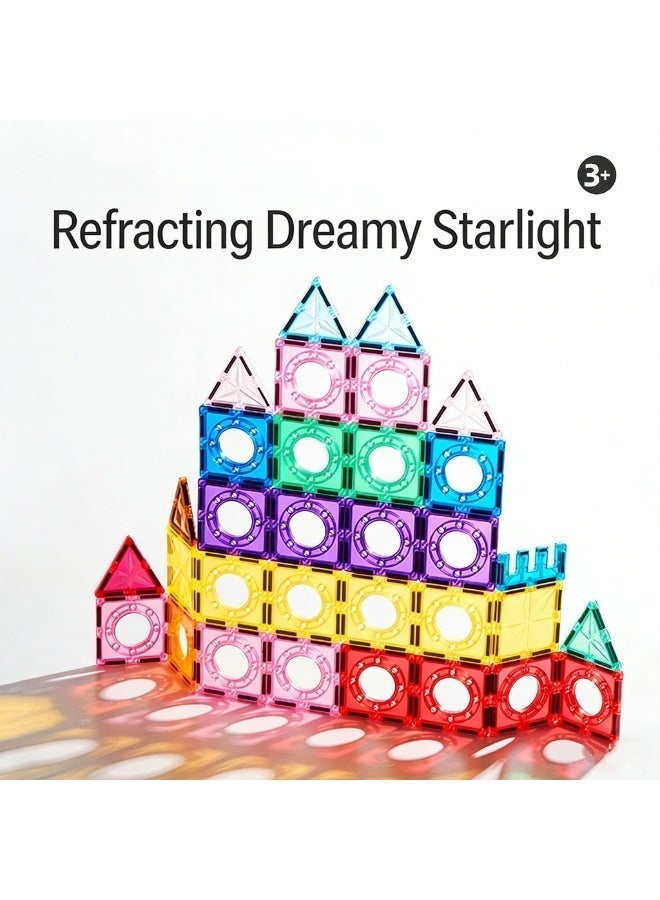 100-Piece Children's Educational Building Blocks Set Toddler Toy Building Blocks Set 3D Colourful Magnetic Building Blocks Stacking Toy Gift for Boys and Girls - Image 4