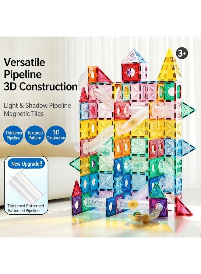 100-Piece Children's Educational Building Blocks Set Toddler Toy Building Blocks Set 3D Colourful Magnetic Building Blocks Stacking Toy Gift for Boys and Girls - Image 2