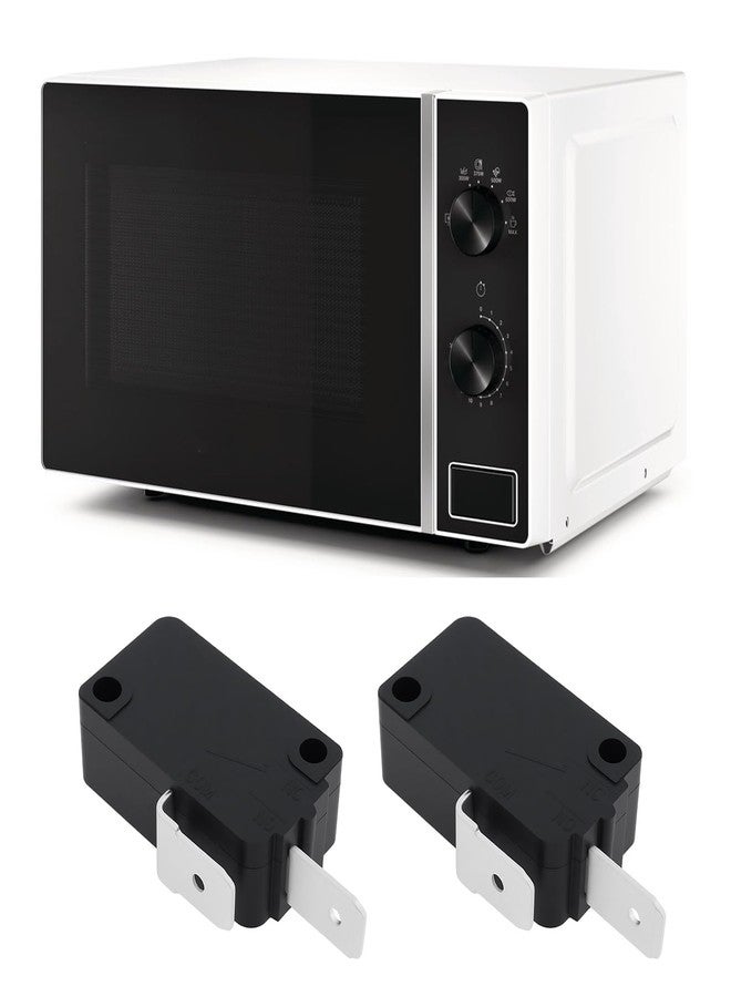 Create idea 2Pcs Microwave Interlock SPST Door Switch MW0498 Compatible with Whirlpool W10211974 - Image 2