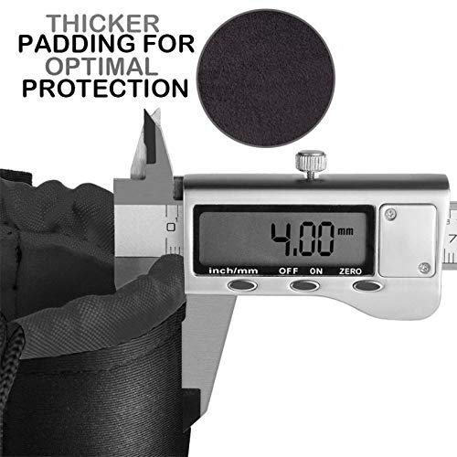 Selens Protective Neoprene Lens Pouch for DSLR Camera Lens Compatible with Sony, Olympus, Panasonic - Thick Padded Medium Camera Lens Case Bag - Image 3