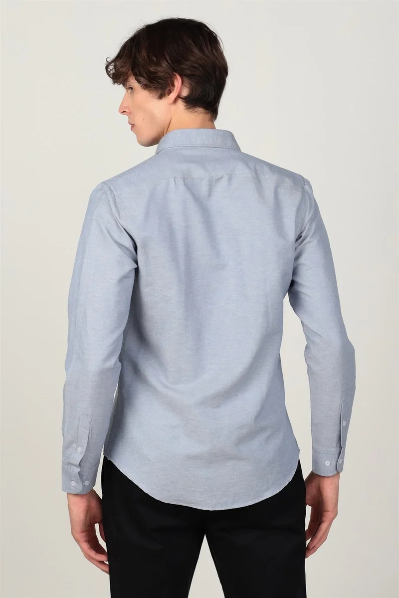 تودورس Slim Fit Long Sleeve Buttoned Men's Shirt