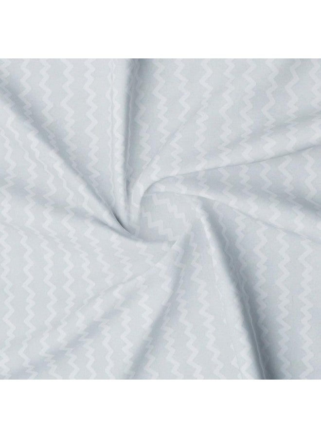 RD TREND Presents Luxurious Glace Cotton Super Soft 210 TC 360° Elastic Fitted Bedsheet King Size (78X72X8 Inch) with 2 Pillow Covers, Color -Light Grey, Pattern-Solid - Image 2