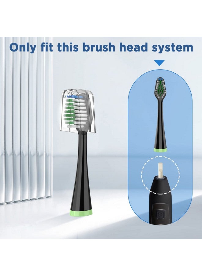 Fregum Replacement Toothbrush Heads for Waterpik Complete Care 5.0/9.0 (CC-01/WP-862), with Covers, 5 Count, Black - Image 3