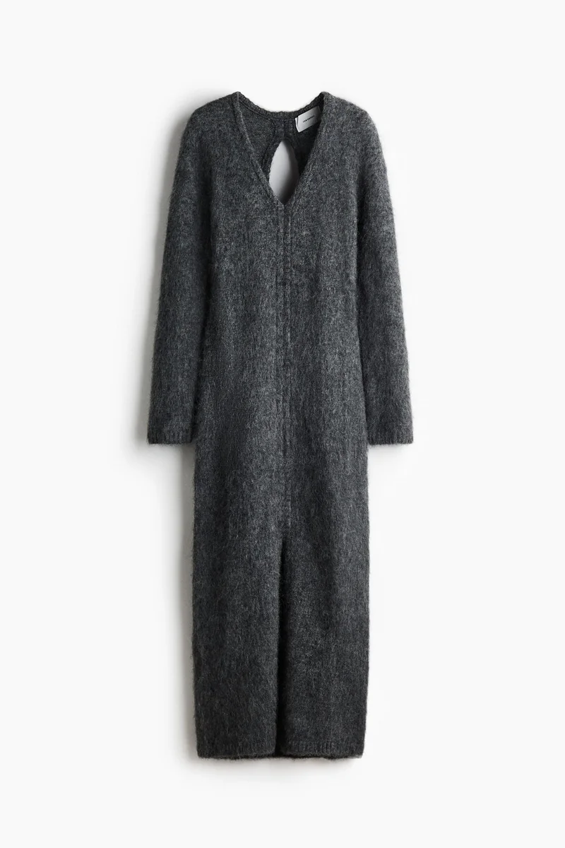 H&M  Open-back mohair-blend dress for Women | Best Price UAE
