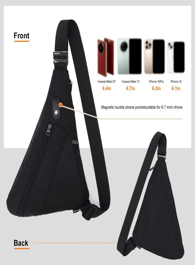 KUANG! Crossbody Bag for Men RFID Sling Backpack Chest Shoulder Bag with Water Bottle Bag for Travel - Image 5