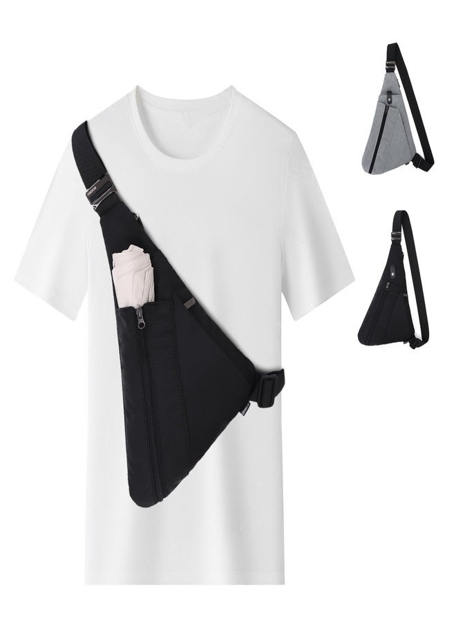 KUANG! Crossbody Bag for Men RFID Sling Backpack Chest Shoulder Bag with Water Bottle Bag for Travel - Image 2