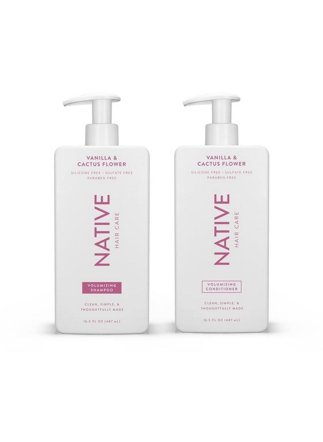 native Vanilla & Cactus Flower Shampoo And Conditioner Contain Naturally Derived Ingredients |All Hair Type Color & Treated, Fine To Dry Damaged, Sulfate & Dye Free - 2-Pack  - Image 1