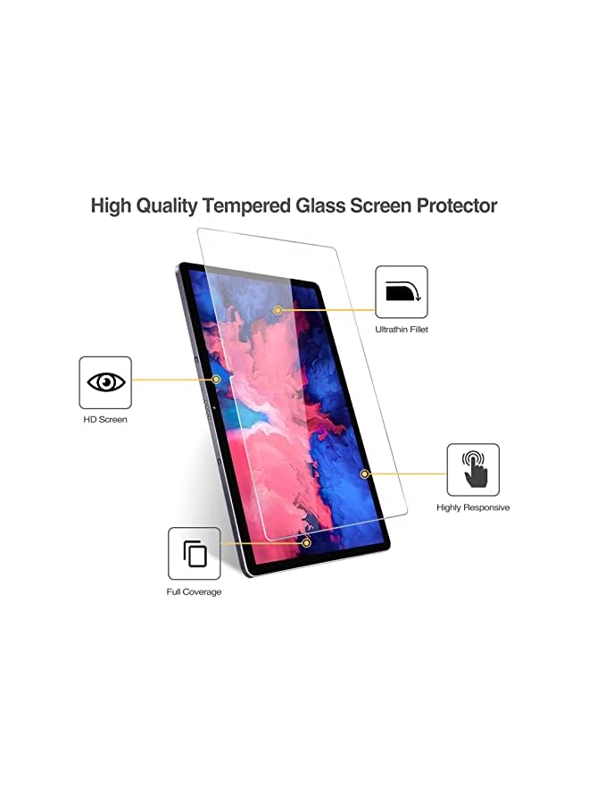 Procases [2 Pack] Screen Protector for Lenovo Tab P11 Plus 2021 (TB-J616F TB-J616X) & Tab P11 11 inch 2020 (TB-J606F TB-J606X), Tempered Glass Screen Film Guard for Tab P11 Plus & Tab P11 11” Tablet - Image 4