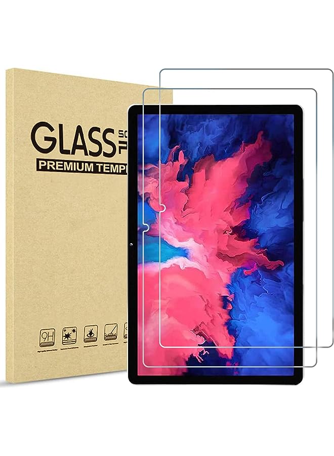 Procases [2 Pack] Screen Protector for Lenovo Tab P11 Plus 2021 (TB-J616F TB-J616X) & Tab P11 11 inch 2020 (TB-J606F TB-J606X), Tempered Glass Screen Film Guard for Tab P11 Plus & Tab P11 11” Tablet - Image 1