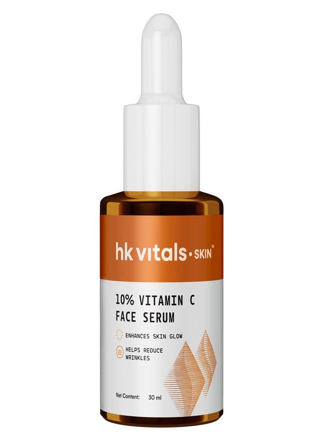 hk vitals 10% Vitamin C Face Serum (30 ml) | With Superox-C & 3-o-Ethyl Ascorbic Acid | Brightens Skin, Evens Out Skin Tone, Reduces Wrinkles - Image 1