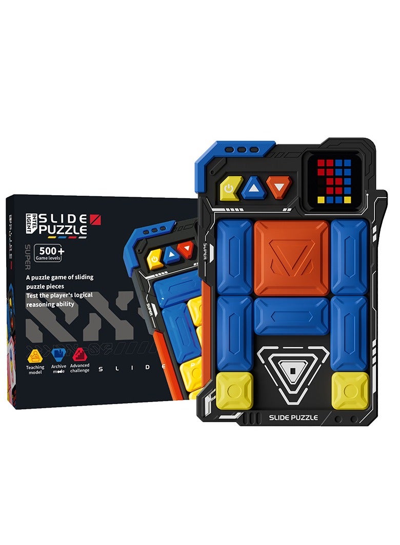 general Super Slide Puzzle Game, Magnetic electronic puzzle Building Blocks，Brain Game with 500+ Levels, Challenge Game Puzzle，Puzzle stress reduction，Handheld Game Console - Image 1