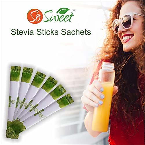 So Sweet Stevia Sugar Free Sachet 100% Natural Sugar Free Sweetener 500 Sachets - Image 3
