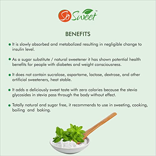 So Sweet Stevia Sugar Free Sachet 100% Natural Sugar Free Sweetener 500 Sachets - Image 5