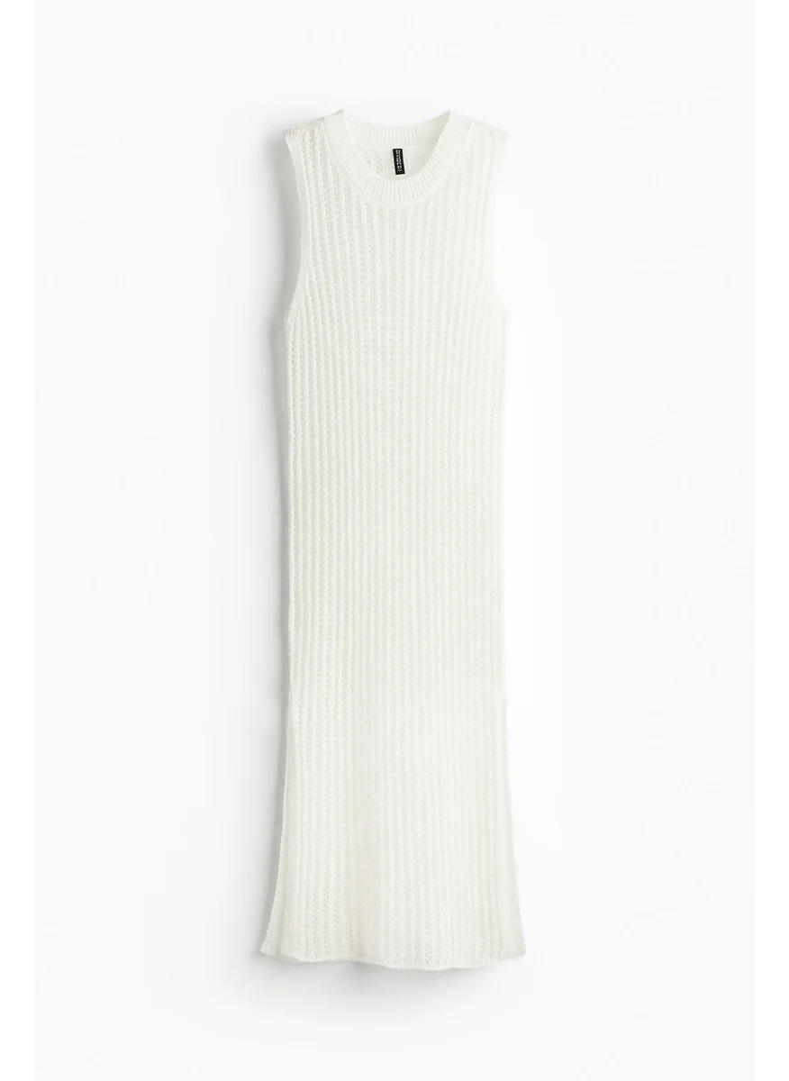 H&M Ladder-Stitch-Look Knitted Dress