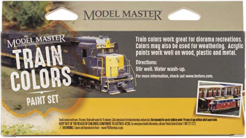 Testors Model Master Theme Paint Set 6/Pkg-Train Colors - Image 4