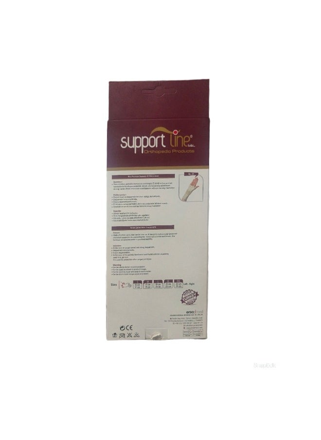 SupportLine SL-21-SAG: Medium Wrist Splint with Thumb Grip - Stability and Comfort for Active Hands  - Image 2