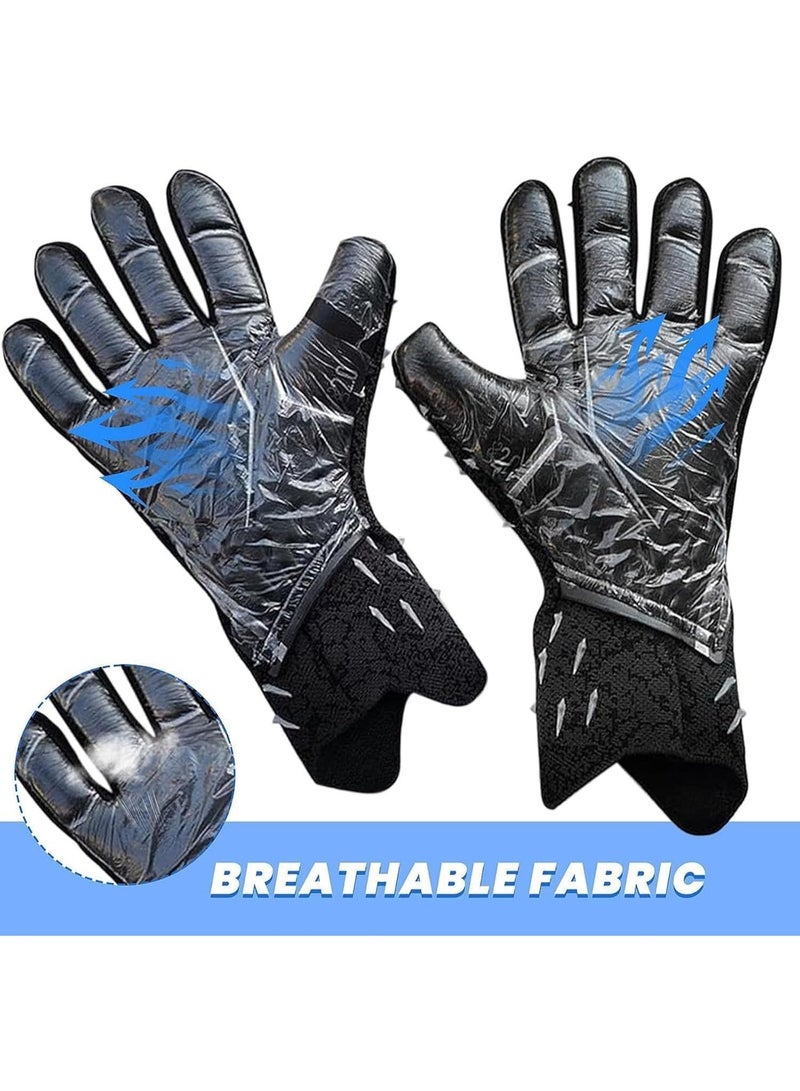 قفازات كرة القدم للأطفال قفازات حارس المرمى قفازات حارس مرمى الأطفال قفازات حارس مرمى المعصم المقاومة للاهتراء - أسود - Image 4