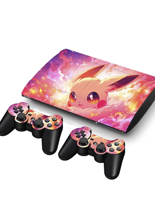 General Ps3 Super Slim Skin Sticker Ps3 Ultra-thin Machine Body Sticker Seamless Film 4000-Colour:73  - Image 3