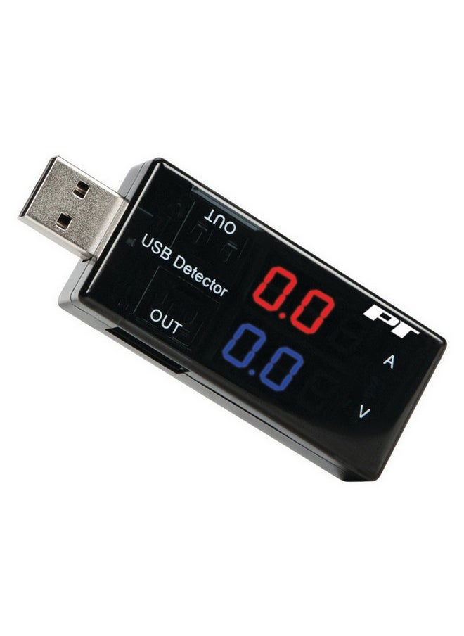 بيرفورمانس تول مقياس الجهد الكهربائي بعرض LED ثنائي اللون USB أسود 13.46 x 7.49 x 2.03 سم W3002  - Image 1