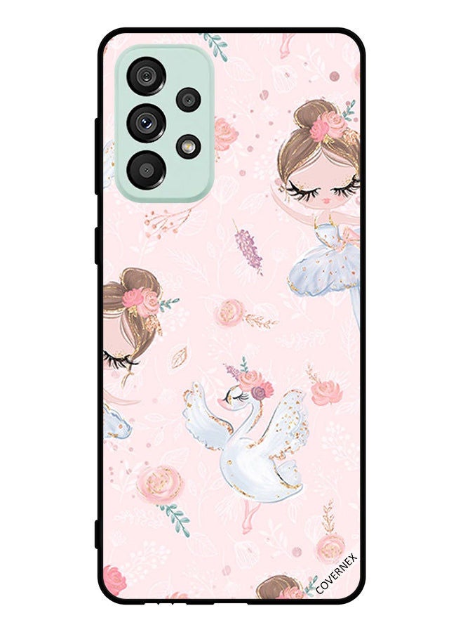Covernex Protective Case Cover For Samsung Galaxy A53 5G Doly Girl And Flowers - Image 1