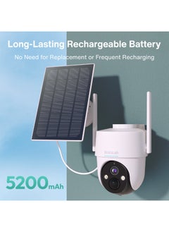 Botslab W313 Solar-Powered PTZ Security Camera | 2K Resolution, 360° Coverage, AI Human Detection, Full-Color Night Vision, 5200mAh Battery, IP65 Weatherproof  - Image 5