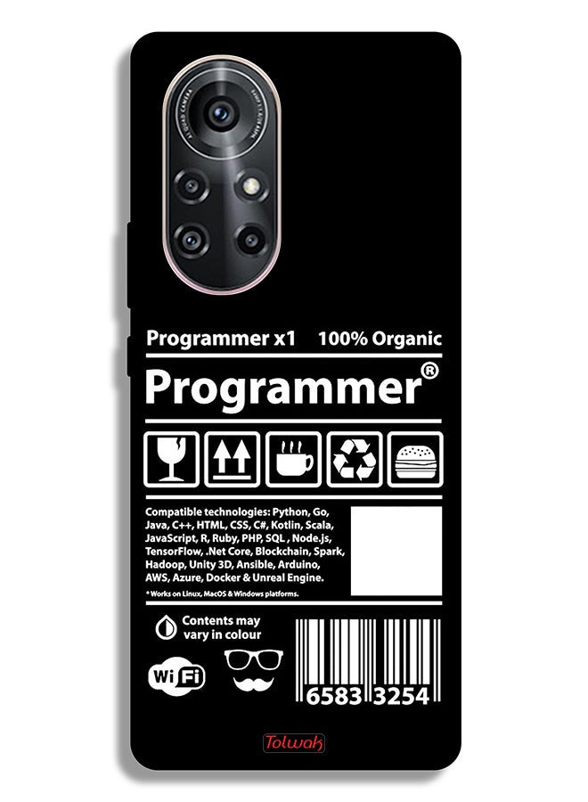 Tolwak Huawei nova 8 Pro 4G Protective Case Cover Programmer Sticker - Image 2