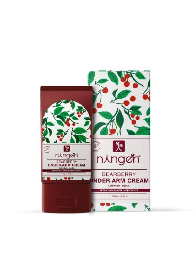 ningen - Bearberry Underarm Cream I Added Calendula and Jojoba Extracts I Dermatologically Tested Paraben Free I 100g - Image 1