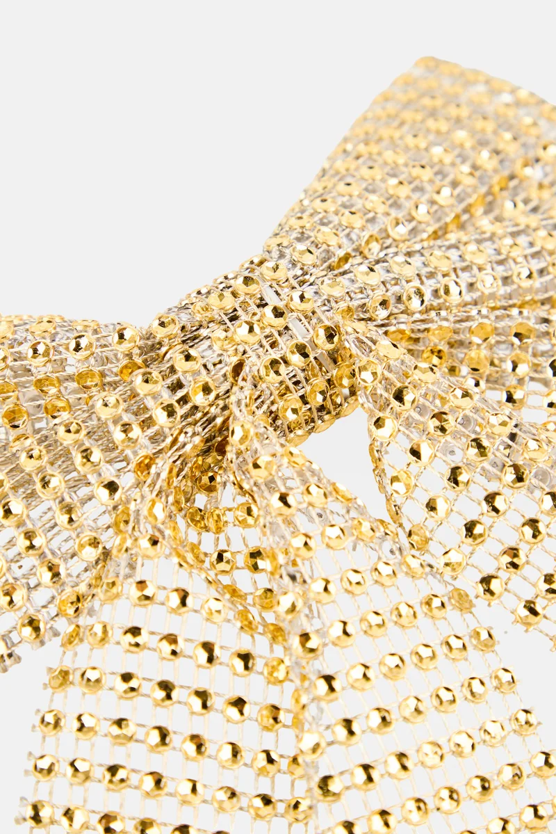 Muy Mucho Pvc Suspension Metallic Bow Decoration, Assorted